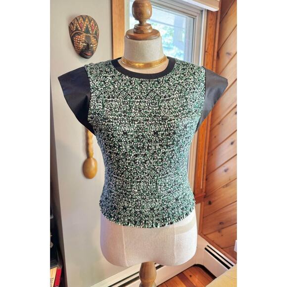 Rebecca Minkoff Structured Sleeve Blouse - Picture 1 of 7